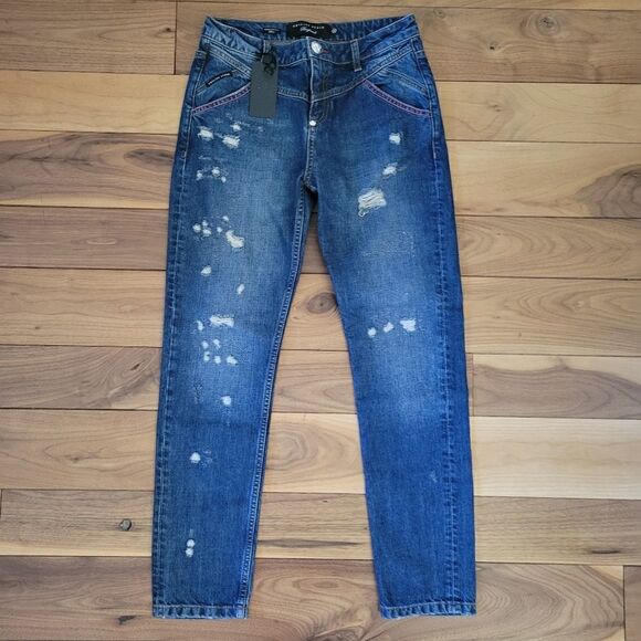 PHILIPP PLEIN straight destressed jeans 26